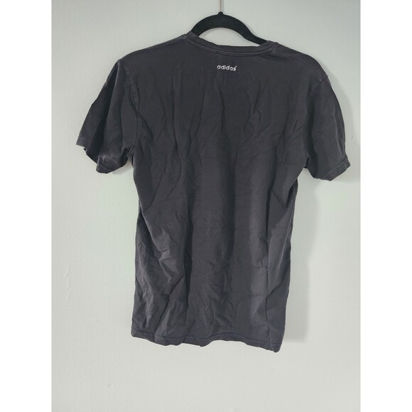 ADIDAS Women's Black Solid Crewneck Short Sleeve SZ S - Picture 4 of 5